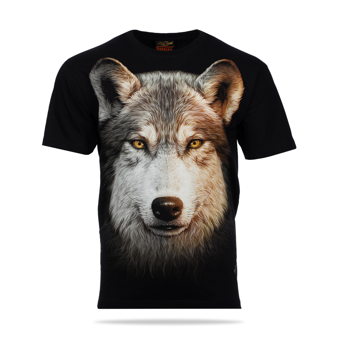 T-Shirt - grauer Wolf